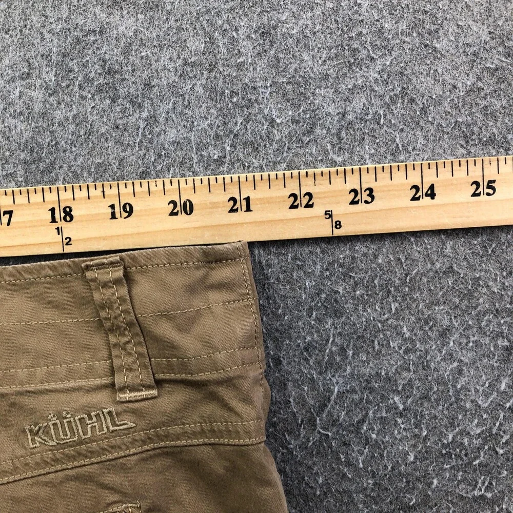 Kuhl Pants Mens 42x30 Beige Canvas Khakis Relaxed Straight Workwear Pockets - Picture 8 of 10